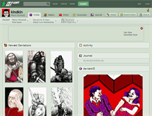Tablet Screenshot of kindkin.deviantart.com
