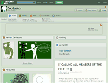 Tablet Screenshot of doc-scratch.deviantart.com