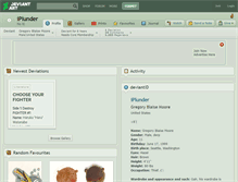 Tablet Screenshot of iplunder.deviantart.com