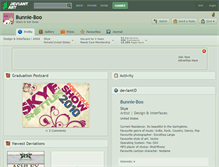 Tablet Screenshot of bunnie-boo.deviantart.com