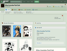 Tablet Screenshot of kiba-inuzuka-fanclub.deviantart.com