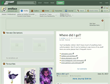 Tablet Screenshot of emiface.deviantart.com