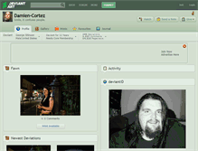 Tablet Screenshot of damien-cortez.deviantart.com