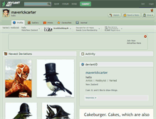 Tablet Screenshot of maverickcarter.deviantart.com