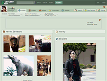 Tablet Screenshot of ixhaku.deviantart.com