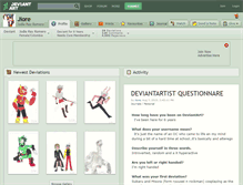Tablet Screenshot of jiore.deviantart.com