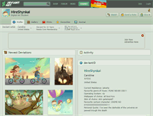 Tablet Screenshot of hireshynkai.deviantart.com