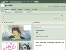 Tablet Screenshot of perriwinkles.deviantart.com