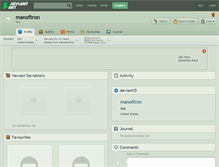 Tablet Screenshot of manoftron.deviantart.com