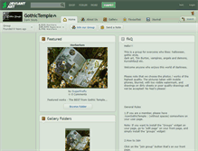 Tablet Screenshot of gothictemple.deviantart.com