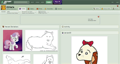 Desktop Screenshot of mintacia.deviantart.com