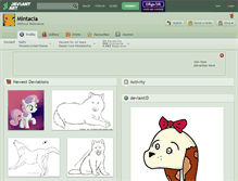 Tablet Screenshot of mintacia.deviantart.com