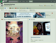 Tablet Screenshot of absolutelyglorious.deviantart.com