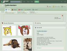 Tablet Screenshot of cookie-monsterx.deviantart.com