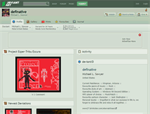 Tablet Screenshot of definative.deviantart.com