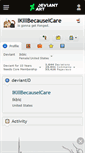 Mobile Screenshot of ikillbecauseicare.deviantart.com