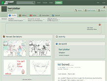 Tablet Screenshot of harrytotter.deviantart.com