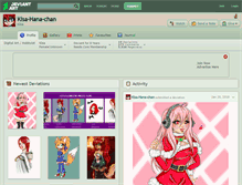 Tablet Screenshot of kisa-hana-chan.deviantart.com