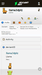 Mobile Screenshot of llama3dplz.deviantart.com