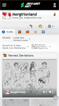 Mobile Screenshot of mergirlonland.deviantart.com