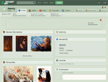 Tablet Screenshot of memly.deviantart.com