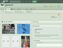 Tablet Screenshot of lukemck123.deviantart.com