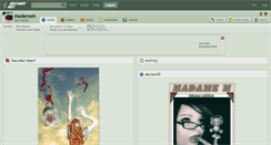 Desktop Screenshot of madamem.deviantart.com