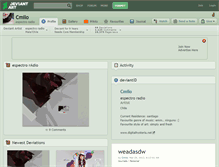 Tablet Screenshot of cmilo.deviantart.com