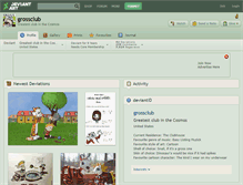 Tablet Screenshot of grossclub.deviantart.com