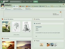 Tablet Screenshot of debby841.deviantart.com