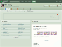 Tablet Screenshot of kimi-candy.deviantart.com