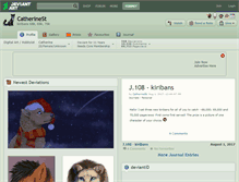 Tablet Screenshot of catherinest.deviantart.com