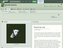 Tablet Screenshot of doncella-nocturna.deviantart.com