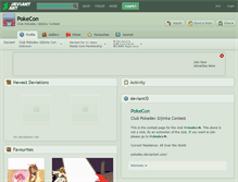 Tablet Screenshot of pokecon.deviantart.com