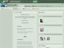 Tablet Screenshot of iluvyu-club.deviantart.com