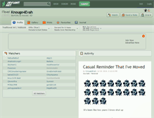Tablet Screenshot of knouge4evah.deviantart.com