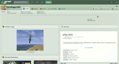 Desktop Screenshot of darkdragon200.deviantart.com