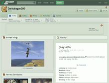 Tablet Screenshot of darkdragon200.deviantart.com
