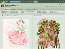 Tablet Screenshot of kaya-snapdragon.deviantart.com