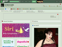 Tablet Screenshot of lorrainerosado.deviantart.com