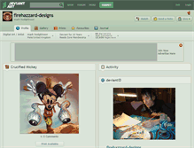 Tablet Screenshot of firehazzard-designs.deviantart.com