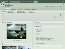 Tablet Screenshot of nebulanova.deviantart.com