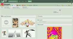 Desktop Screenshot of etherspark.deviantart.com