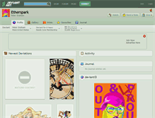 Tablet Screenshot of etherspark.deviantart.com