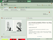 Tablet Screenshot of blackii.deviantart.com