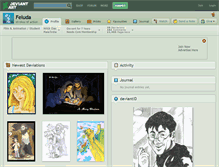 Tablet Screenshot of feluda.deviantart.com