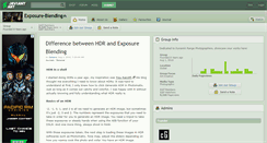 Desktop Screenshot of exposure-blending.deviantart.com