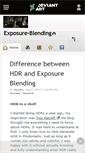 Mobile Screenshot of exposure-blending.deviantart.com