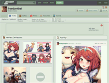 Tablet Screenshot of freedomthai.deviantart.com