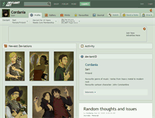 Tablet Screenshot of cordania.deviantart.com